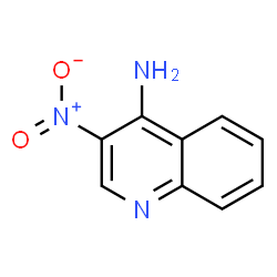 ChemSpider 2D Image | 3-Nitro-4-quinolinamine | C9H7N3O2