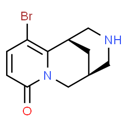 ChemSpider 2D Image | (1R,9S)-3-Bromo-7,11-diazatricyclo[7.3.1.0~2,7~]trideca-2,4-dien-6-one | C11H13BrN2O