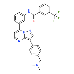 ChemSpider 2D Image | B-Raf IN 1 | C29H24F3N5O