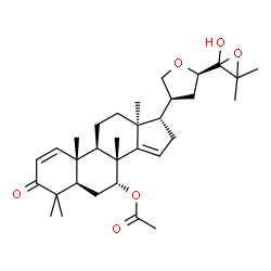 ChemSpider 2D Image | (5alpha,7alpha,13alpha,17alpha,20S,23R)-24-Hydroxy-4,4,8-trimethyl-3-oxo-21,23:24,25-diepoxycholesta-1,14-dien-7-yl acetate | C32H46O6
