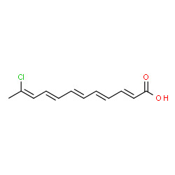 ChemSpider 2D Image | aurantoic acid | C12H13ClO2