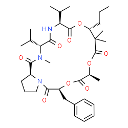 ChemSpider 2D Image | PALMYRAMIDE A | C36H53N3O9
