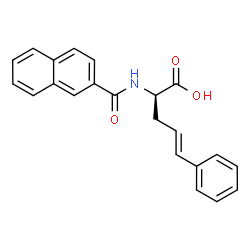 ChemSpider 2D Image | (2R,4E)-2-(2-Naphthoylamino)-5-phenyl-4-pentenoic acid | C22H19NO3