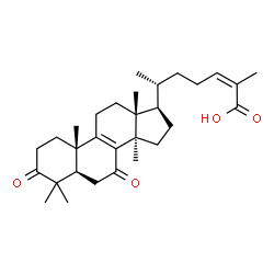 ChemSpider 2D Image | (24Z)-3,7-Dioxolanosta-8,24-dien-26-oic acid | C30H44O4