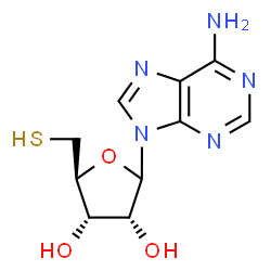 ChemSpider 2D Image | 9-(5-Thio-D-ribofuranosyl)-9H-purin-6-amine | C10H13N5O3S