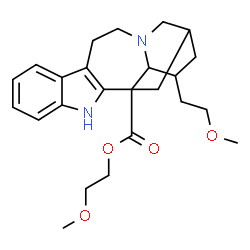ChemSpider 2D Image | 2-Methoxyethyl 21-methoxyibogamine-18-carboxylate | C24H32N2O4