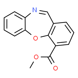 ChemSpider 2D Image | Methyl dibenzo[b,f][1,4]oxazepine-4-carboxylate | C15H11NO3