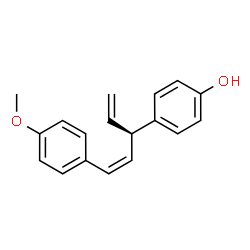 ChemSpider 2D Image | 4-[(1Z,3R)-1-(4-Methoxyphenyl)-1,4-pentadien-3-yl]phenol | C18H18O2