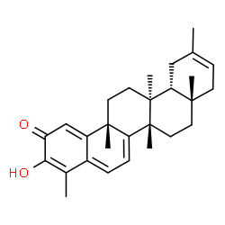 ChemSpider 2D Image | (6bS,8aS,12aR,12bS,14aR)-3-Hydroxy-4,6b,8a,11,12b,14a-hexamethyl-7,8,8a,9,12,12a,12b,13,14,14a-decahydro-2(6bH)-picenone | C28H36O2