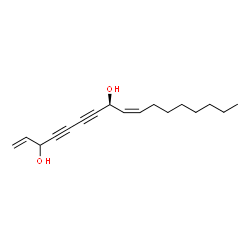 ChemSpider 2D Image | (8S,9Z)-1,9-Heptadecadiene-4,6-diyne-3,8-diol | C17H24O2