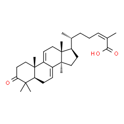 ChemSpider 2D Image | (24Z)-3-Oxolanosta-7,9(11),24-trien-26-oic acid | C30H44O3