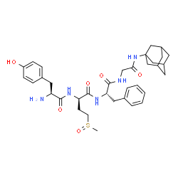 ChemSpider 2D Image | N-[(2R)-4-(Methylsulfinyl)-2-(L-tyrosylamino)butanoyl]-L-phenylalanyl-N-adamantan-1-ylglycinamide | C35H47N5O6S