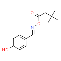 ChemSpider 2D Image | 4-HYDROXYBENZALDEHYDE O-(3,3-DIMETHYLBUTANOYL)OXIME | C13H17NO3