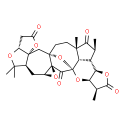 ChemSpider 2D Image | (1S,3S,5S,7S,10R,14R,16S,19S,21S,22S,23R,26S,27R,30S)-8,8,19,21,26-Pentamethyl-4,9,13,24,28,29-hexaoxanonacyclo[14.12.1.1~1,19~.0~3,5~.0~3,16~.0~7,14~.0~10,14~.0~22,30~.0~23,27~]triacontane-2,12,20,25
-tetrone | C29H34O10