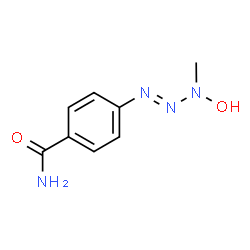 ChemSpider 2D Image | 4-[(1E)-3-Hydroxy-3-methyl-1-triazen-1-yl]benzamide | C8H10N4O2