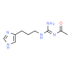 ChemSpider 2D Image | N-{N-[3-(1H-Imidazol-4-yl)propyl]carbamimidoyl}acetamide | C9H15N5O