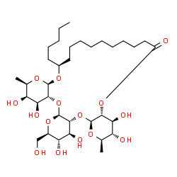 ChemSpider 2D Image | (2R,3S,4S,4aR,16S,17aR,19R,20R,21S,21aR,22aS,24R,25S,26S,26aR,27aS)-3,4,20,21,25,26-Hexahydroxy-24-(hydroxymethyl)-2,19-dimethyl-16-pentyldocosahydro-2H,6H,17aH,22aH-tripyrano[2,3-b:2',3'-e:2'',3''-h]
[1,4,7,10]tetraoxacyclohenicosin-6-one | C34H60O15