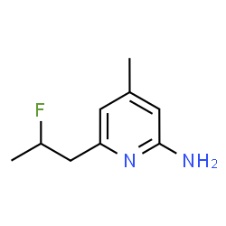 ChemSpider 2D Image | 6-(2-Fluoropropyl)-4-methyl-2-pyridinamine | C9H13FN2