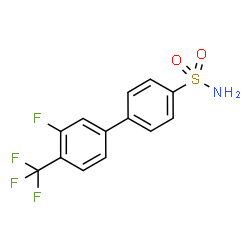 ChemSpider 2D Image | 3'-Fluoro-4'-(trifluoromethyl)-4-biphenylsulfonamide | C13H9F4NO2S
