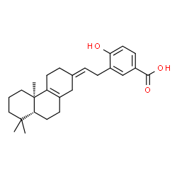 ChemSpider 2D Image | 4-Hydroxy-3-{(2Z)-2-[(5beta,10alpha,13Z)-podocarp-8-en-13-ylidene]ethyl}benzoic acid | C26H34O3