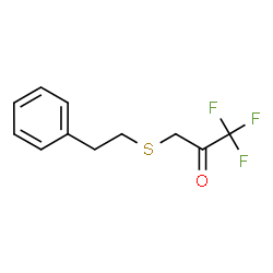 ChemSpider 2D Image | 1,1,1-Trifluoro-3-[(2-phenylethyl)sulfanyl]acetone | C11H11F3OS
