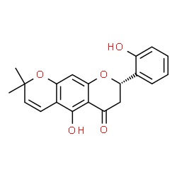 ChemSpider 2D Image | (8S)-5-Hydroxy-8-(2-hydroxyphenyl)-2,2-dimethyl-7,8-dihydro-2H,6H-pyrano[3,2-g]chromen-6-one | C20H18O5