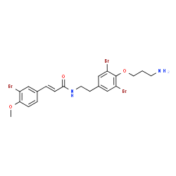 ChemSpider 2D Image | aplysamine 6 | C21H23Br3N2O3