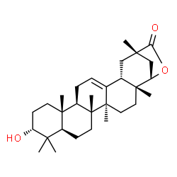 ChemSpider 2D Image | (3alpha,22alpha)-3-Hydroxy-22,29-epoxyolean-12-en-29-one | C30H46O3