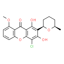 ChemSpider 2D Image | chaetoxanthone C | C20H19ClO6