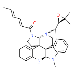 ChemSpider 2D Image | (-)-Communesin B | C32H36N4O2