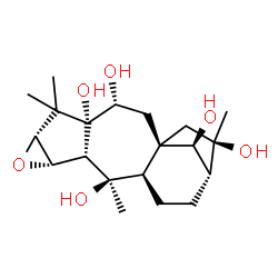 ChemSpider 2D Image | (2beta,3beta,6beta,14S)-2,3-Epoxygrayanotoxane-5,6,10,14,16-pentol | C20H32O6