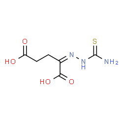 ChemSpider 2D Image | (2Z)-2-(Carbamothioylhydrazono)pentanedioic acid | C6H9N3O4S
