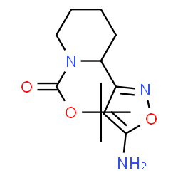 ChemSpider 2D Image | 2-Methyl-2-propanyl 2-(5-amino-1,2-oxazol-3-yl)-1-piperidinecarboxylate | C13H21N3O3