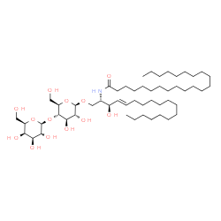 ChemSpider 2D Image | N-[(2S,3R,4E)-1-{[4-O-(beta-D-Galactopyranosyl)-beta-D-glucopyranosyl]oxy}-3-hydroxy-4-octadecen-2-yl]docosanamide | C52H99NO13
