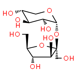 ChemSpider 2D Image | beta-D-Fructofuranosyl alpha-D-lyxopyranoside | C11H20O10
