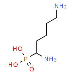ChemSpider 2D Image | (1,5-Diaminopentyl)phosphonic acid | C5H15N2O3P