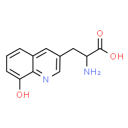 ChemSpider 2D Image | 3-(8-Hydroxy-3-quinolinyl)alanine | C12H12N2O3
