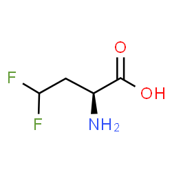 ChemSpider 2D Image | (S)-2-amino-4,4-difluorobutanoic acid | C4H7F2NO2