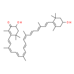 ChemSpider 2D Image | (9cis,13cis,13'cis)-3,3'-Dihydroxy-beta,beta-caroten-4-one | C40H54O3