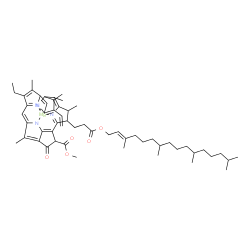 ChemSpider 2D Image | [Methyl 14-ethyl-4,8,13,18-tetramethyl-20-oxo-3-{3-oxo-3-[(3,7,11,15-tetramethyl-2-hexadecen-1-yl)oxy]propyl}-9-vinyl-21-phorbinecarboxylatato(2-)-kappa~4~N~23~,N~24~,N~25~,N~26~]magnesium | C55H72MgN4O5