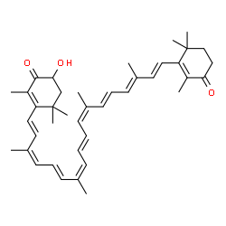 ChemSpider 2D Image | (9cis,13cis,13'cis)-3-Hydroxy-beta,beta-carotene-4,4'-dione | C40H52O3