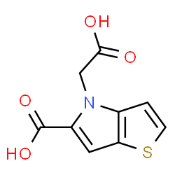 ChemSpider 2D Image | 4-(carboxymethyl)thieno[3,2-b]pyrrole-5-carboxylic acid | C9H7NO4S