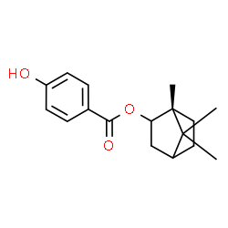 ChemSpider 2D Image | (1R)-1,7,7-Trimethylbicyclo[2.2.1]hept-2-yl 4-hydroxybenzoate | C17H22O3