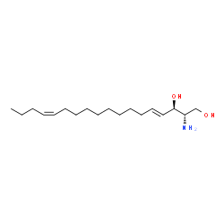 ChemSpider 2D Image | Sphingadienine | C18H35NO2