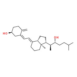 ChemSpider 2D Image | (3S,5Z,7E,22R)-9,10-Secocholesta-5,7,10-triene-3,22-diol | C27H44O2
