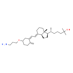 ChemSpider 2D Image | (3S,5Z,7E)-3-(3-Aminopropoxy)-9,10-secocholesta-5,7,10-trien-25-ol | C30H51NO2