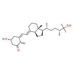 ChemSpider 2D Image | (3R,5Z,7E,24R)-3,25-Dihydroxy-9,10-secoergosta-5,7,10-trien-1-one | C28H44O3