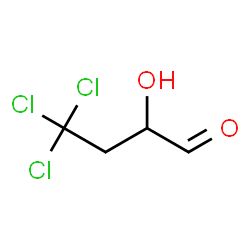 ChemSpider 2D Image | 4,4,4-Trichloro-2-hydroxybutanal | C4H5Cl3O2