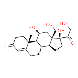 ChemSpider 2D Image | 18-Hydroxycortisol | C21H30O6