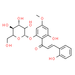 ChemSpider 2D Image | 3-Hydroxy-2-[(2E)-3-(2-hydroxyphenyl)-2-propenoyl]-5-methoxyphenyl beta-D-threo-hexopyranoside | C22H24O10